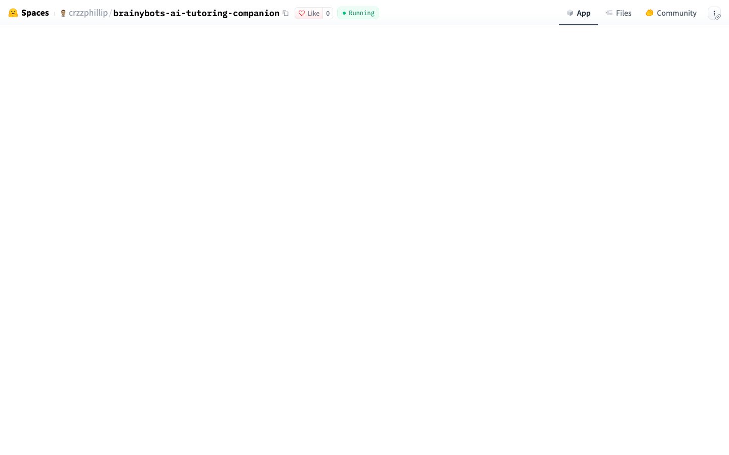 Página inicial do BrainyBots AI Tutoring Companion 🧠 em 16/09/2026