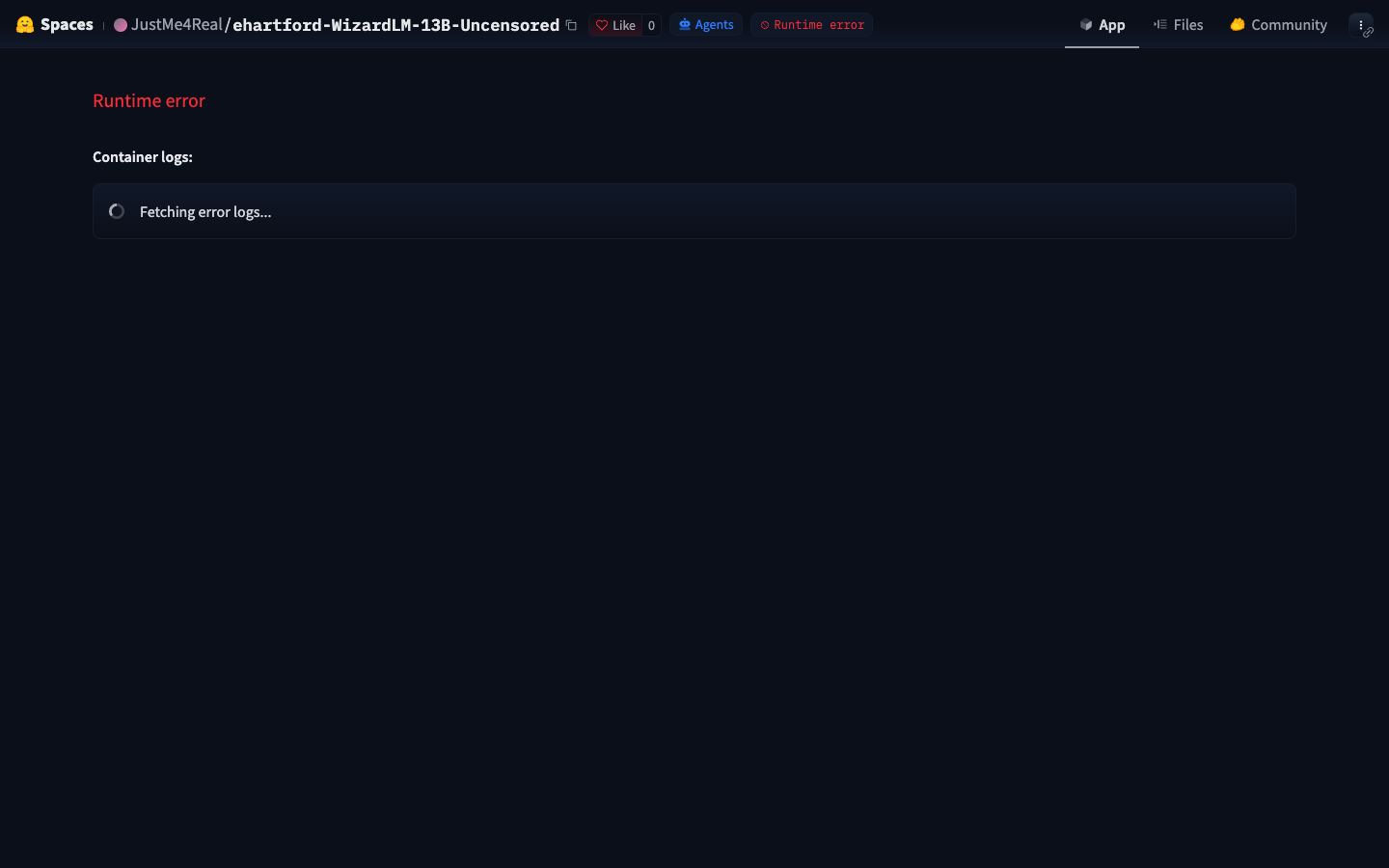 Página inicial do ehartford WizardLM 13B Uncensored em 17/09/2026